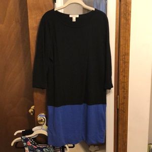 black and blue forever 21 dress